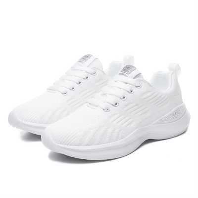 Shoes Women Breathable Casual Shoes Outdoor Light Weight Sports Shoes Casual Walking Platform Ladies Sneakers Black